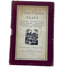 Anton Chekhov PLAYS Three Sirens Press 1935 Howard Simon illust. slipcase picture