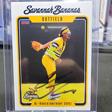 Savannah Bananas 2025 RobertAnthony Cruz #15 Autograph picture
