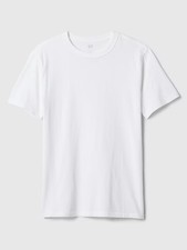 Gap Everyday Soft Shirt Mens Medium White Basic Crew Neck Cotton Solid Tee NEW picture