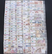 Lots 100 Different Countries Banknote Collection World Paper Money UNC Gift picture