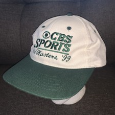 Vintage CBS Sports The Masters 1999 Head Shots Strap-back Hat RARE picture