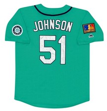 Randy Johnson 1994 Seattle Mariners 125th Anniv. Men's Alt Teal Jersey picture