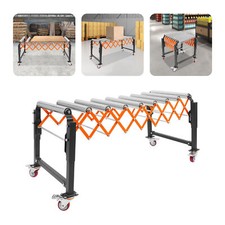Adjustable Roller Conveyor Table Flexible Roller Conveyor 17-51inch 176lbs Load picture