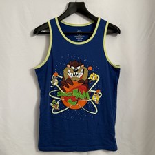 SPACE JAM Blend Tank Top Shirt Medium - Taz Bugs Bunny Daffy Duck Lola Marvin picture