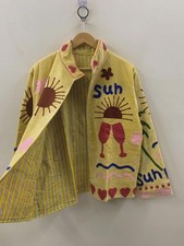 Embroidered Velvet Suzani Jacket |Bohemian Style Indian Coat | Festive Jacket |H picture