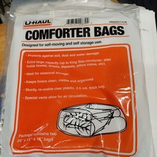 U-Haul Comforter Bags - 2 per package X 2   size - 24” x 14” x 48”  picture