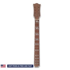 22 Fret 24.75 inch Mahogany Guitar Neck Rosewood Fretboard Set in heel picture