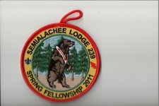 2011 Lodge 239 Semialachee Spring Fellowship OA patch picture