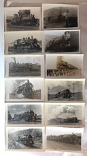 C. 1940s Rutland Railroad Steam Locomotive Snapshot Photo Lot Of  12 picture