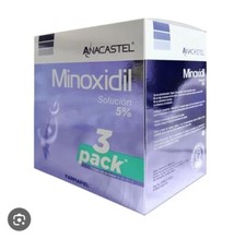 3 Pack: ANACASTEL Minoxidil 5% 60ml (180 ml Total) picture