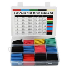 560PC Assorted Heat Shrink Cable Wire Tubing Tube Sleeve Kit Car Electrical Wrap picture