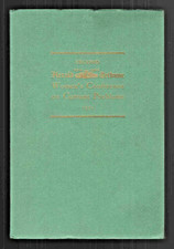 2nd Women's Conference on Current Problems 1932 vintage 1930s convention report picture