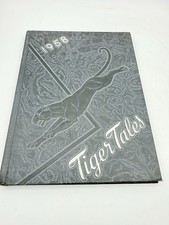 Vintage 1958 Yearbook Tiger Tales Crystal Lake Community High School Illinois picture