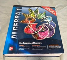 Glencoe Algebra 1 Teacher' Edition Common Core Book EXC picture