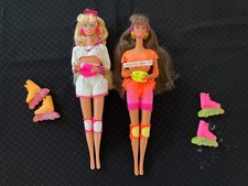 Vintage Mattel 1991 Rollerblade Barbie and Theresa set picture
