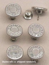 2-6pcs Jeans Button Replacement Adjustable Waist No Sew Buttons picture
