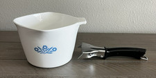 Vintage Corning Ware P-55-B 1 Qt Blue Cornflower Saucemaker P-10-HG Handle picture