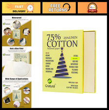 75% Cotton 25% Linen Resume Paper, Ivory 8.5
