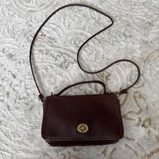 Vintage COACH Regina Bag #9924 Brown Leather 90s Satchel picture