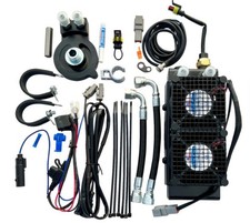 ULTRACOOL 3.0 Lower Fairing Mount Oil Cooler with Fan Kit for M8 Harley SMT8-3 picture
