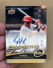 Ty Head Auto /25 Gold 2026 Upper Deck World of Sports Prospective Talent PT-TH picture