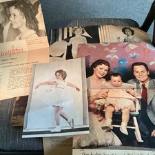 SHIRLEY TEMPLE -  Assorted Lot of  Paper Clippings / Articles Some Dated 1940’s picture