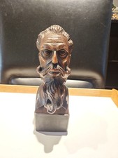 Vintage Ouro Artesania Don Quixote Hand-Carved Wood Bust Model No. 565 Spain 11