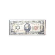 1934A $20 Hawaii Emergency Note Very Fine Raw picture