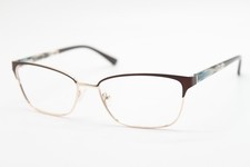 NEW NICOLE MILLER BRISTOL C02 BROWN GOLD AUTHENTIC EYEGLASSES 58-17 picture