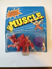 Vintage 1985 Mattel M.U.S.C.L.E. Men Sealed Four Pack - Multi-Color Black Rain picture