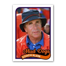 Coach Klein The Waterboy Trading Card Reprint Bobby Boucher Mud Dogs 1989 Style picture