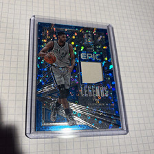 Panini 2017-18 Spectra Tim Duncan Epic Legends Relics Neon Blue Prizm /99 Patch picture