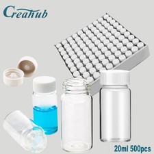 20ml Scintillation Vials Transparent Borosilicate Glass Counting Vial 500Pcs picture