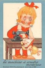 H71/ Interesting Postcard c1910 France Singer Sewing Machine Advertisement 17 picture