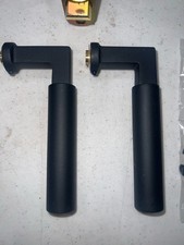 EMTEK C5209HECUS19 Privacy Set with Hercules Lever in Flat Black, 7 Finishes picture