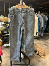 Vintage Levi’s 540 Men's Gray Acid Wash Denim Jeans  36x30 Straight  Button Fly picture