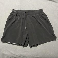 Lululemon Surge Shorts 4 In Lined Sz S Black Athletic Running Drawstring picture
