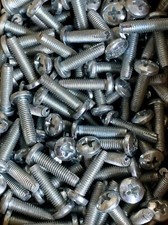 (100) 8-32 X 1/2 Thread Cutting Screw Type 1 Pan round Steel Self Tap #8/32  picture