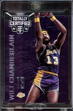 2014-15 Panini Totally Certified #132a Wilt Chamberlain Platinum Purple #/49 picture