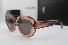 NEW CELINE CL 40309F 74A CLEAR PINK AUTHENTIC SUNGLASSES 52-19 picture