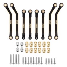 INJORA Black Brass High Clearance Chassis Links 39g Heavy Brass Links for FMS picture
