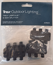 TREX OUTDOOR LIGHTING LIGHTHUB 6-WAY SPLITTER  4/PACK   DL6SPLIT4PK picture
