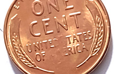1955-S BU CENT - Light and MISSING LETTERS IN UNITED STATES OF AMERICA ERRORS? picture