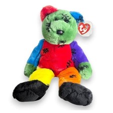 Frankenteddy | Monster Mash Buddy | Mint Heart Tag TY Beanie Buddy picture