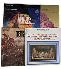 4 Classical, Marching Brass, Symphony Music Albums, Vintage picture