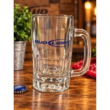 Vintage Bud Light glass beer mug In Excellent Condition picture