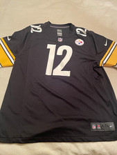 Nike Pittsburgh Steelers Terry Bradshaw #12 NFL Black Jersey Men's XXL picture