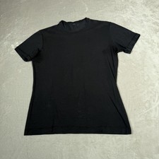 Lululemon Shirt Womens 10 Black Ultra Soft Nulu Wundermost Athletic Gym Running picture