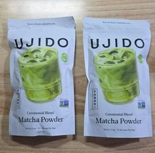 Ujido Ceremonial Blend Matcha Green Tea Powder 4 oz - FRESH LOT OF 2 BAGS picture