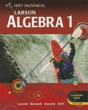Holt McDougal Larson Algebra 1 by Holt McDougal: Used picture